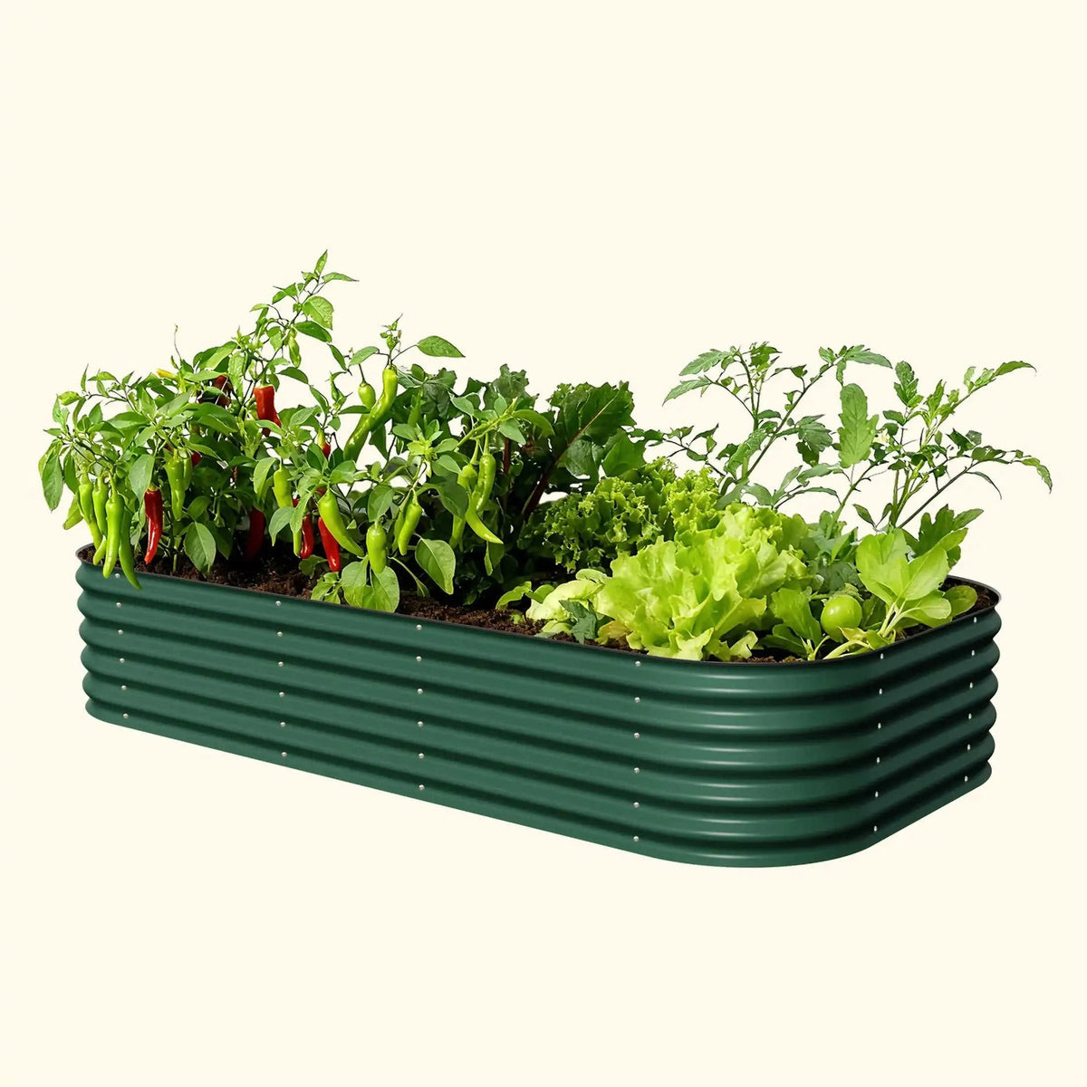 17" Tall 10 In 1 Jumbo Modular Metal Raised Garden Bed Kit Eco My Home Garden beds Vego Garden ecomyhome.store United States