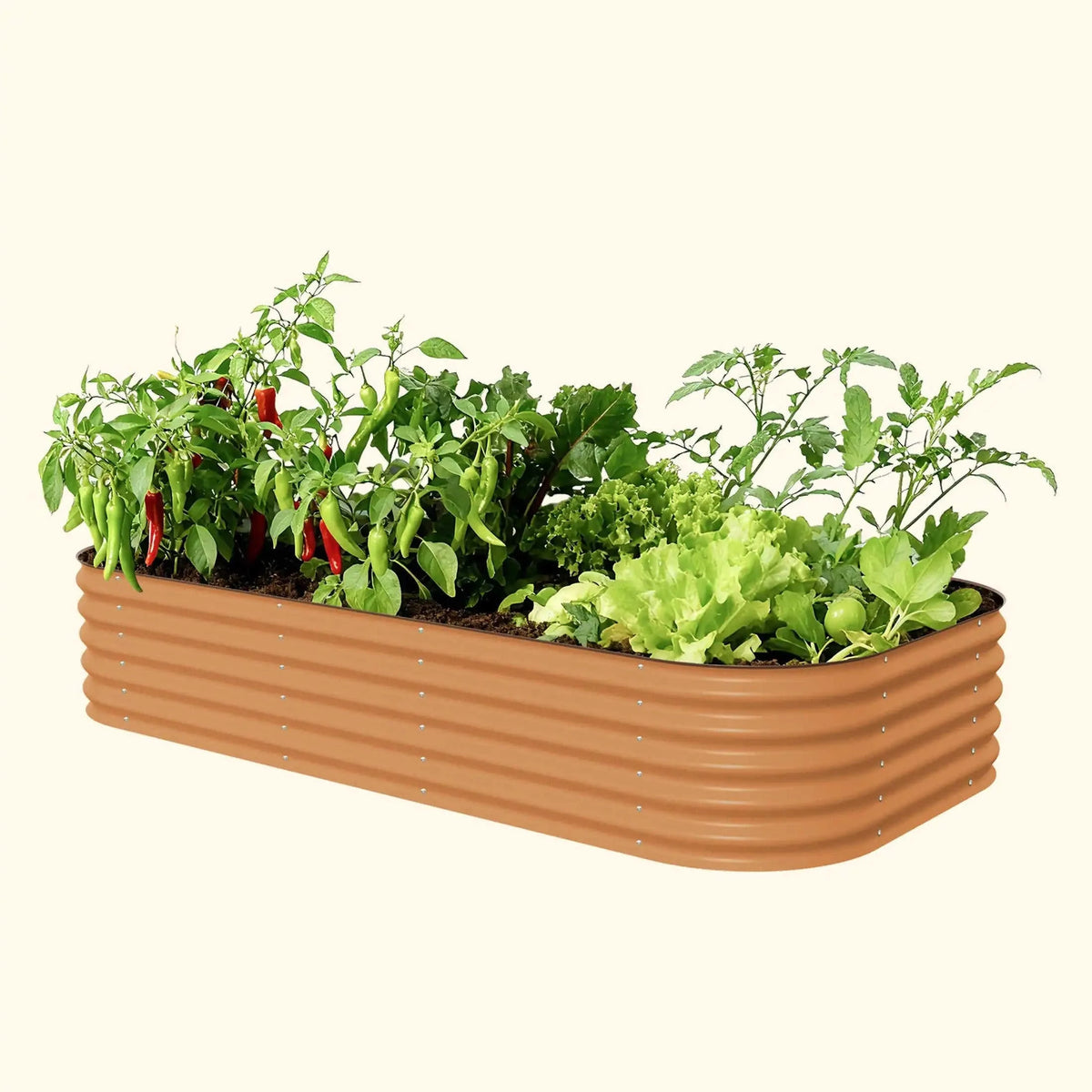 17" Tall 10 In 1 Jumbo Modular Metal Raised Garden Bed Kit Eco My Home Garden beds Vego Garden ecomyhome.store United States