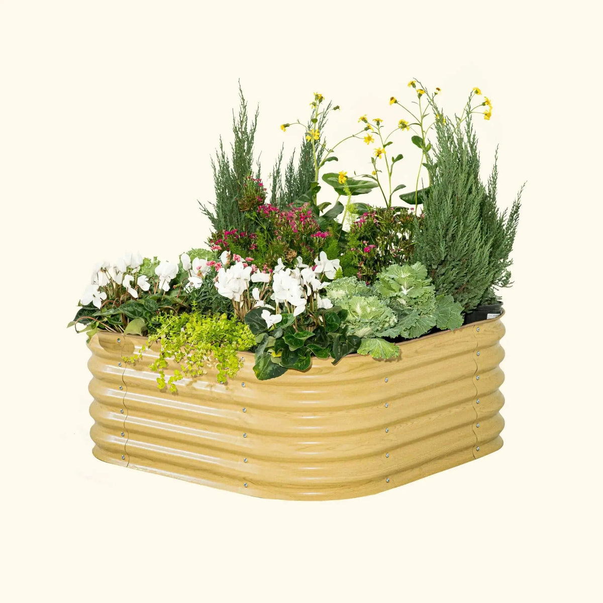 17" Tall 4 In 1 Small Modular Metal Raised Garden Bed Kit Eco My Home Garden beds Vego Garden ecomyhome.store United States