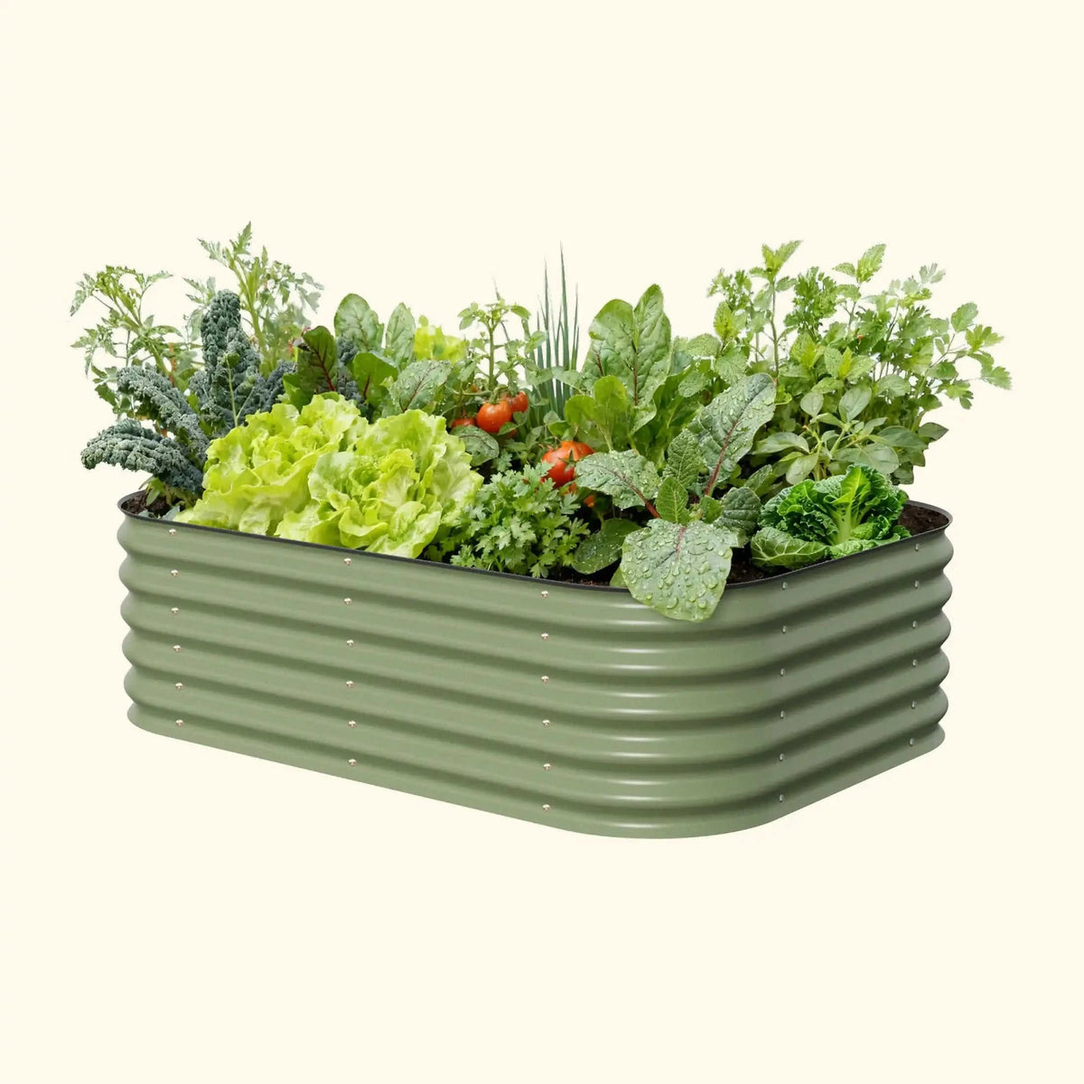 17" Tall 6 In 1 Medium Modular Metal Raised Garden Bed Kit Eco My Home Garden beds Vego Garden ecomyhome.store United States