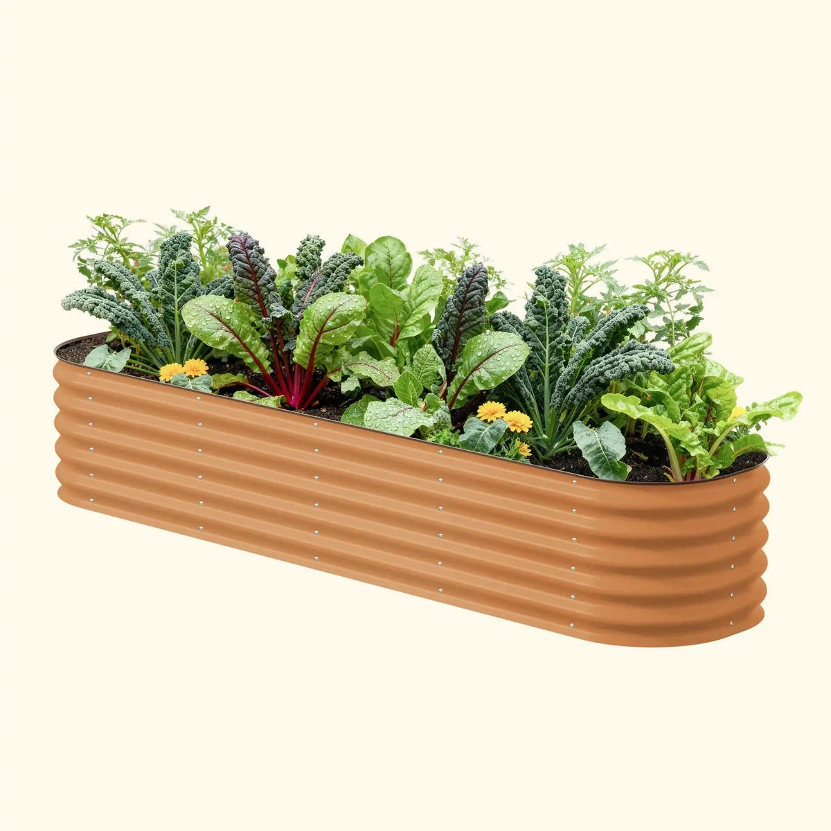 17" Tall 9 In 1 Large Modular Metal Raised Garden Bed Kit Eco My Home Garden beds Vego Garden ecomyhome.store United States