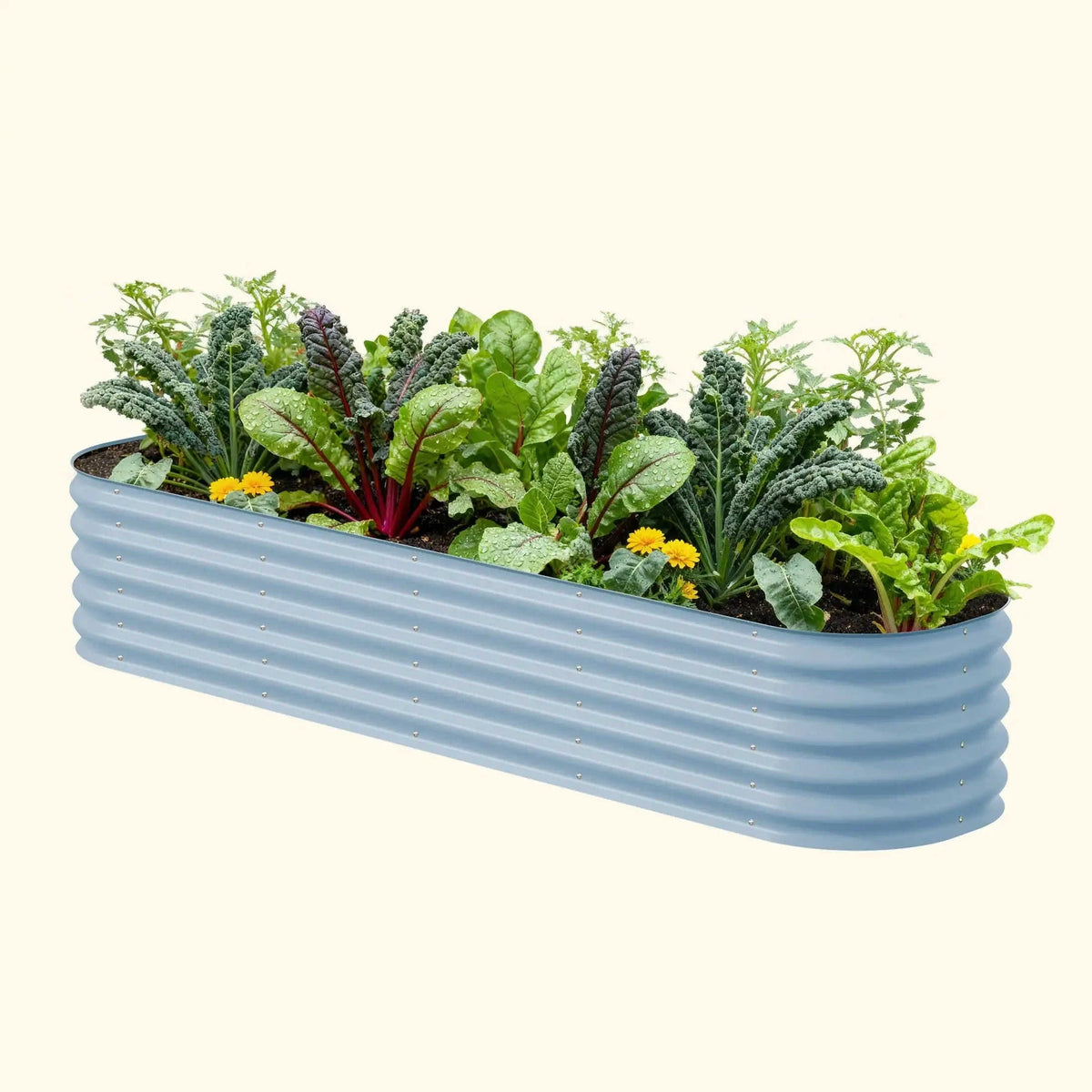 17" Tall 9 In 1 Large Modular Metal Raised Garden Bed Kit Eco My Home Garden beds Vego Garden ecomyhome.store United States