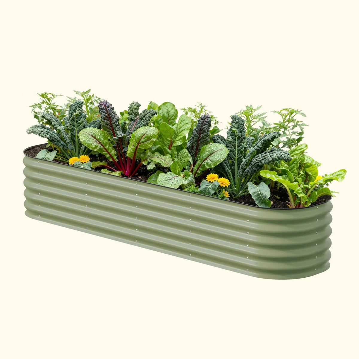 17" Tall 9 In 1 Large Modular Metal Raised Garden Bed Kit Eco My Home Garden beds Vego Garden ecomyhome.store United States