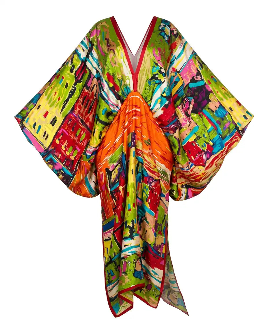 Lively Printed Bohemian Maxi Dress