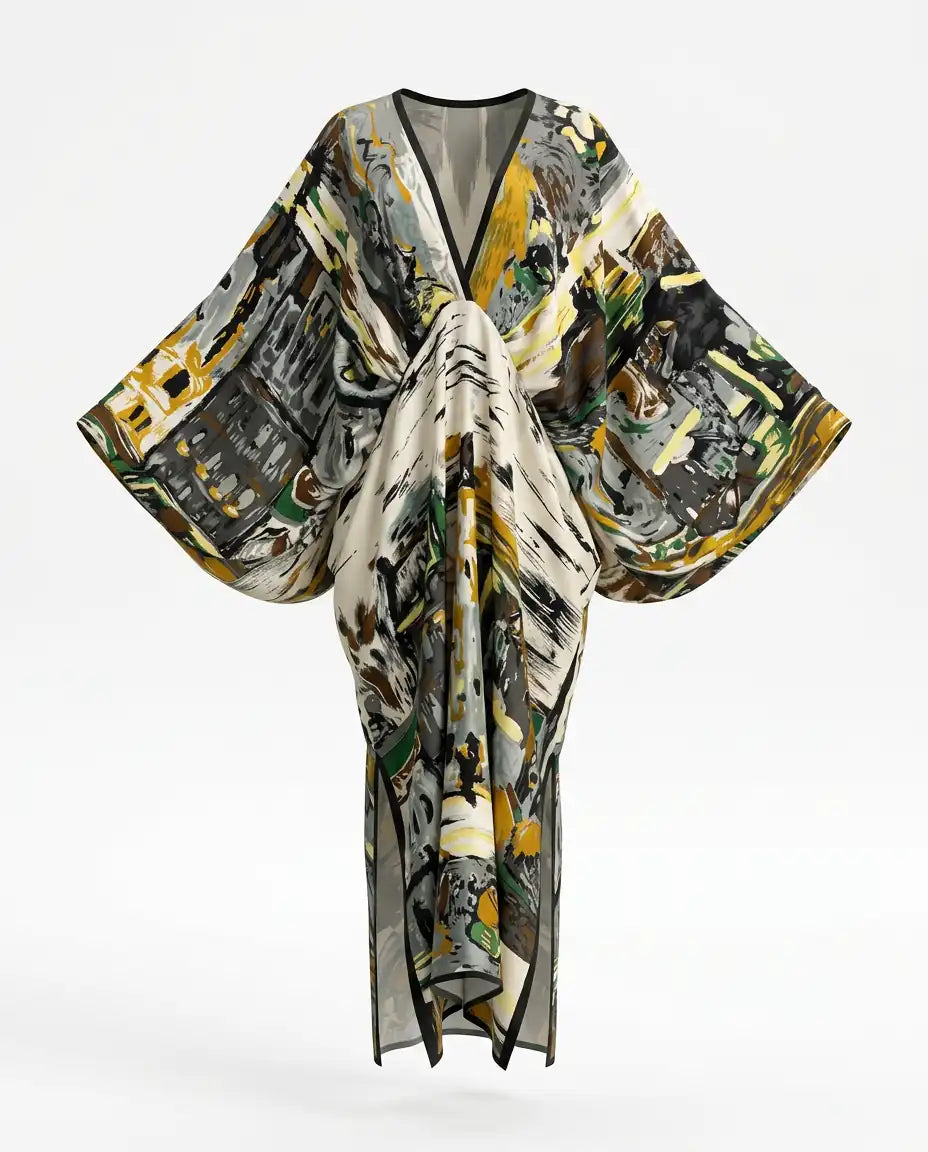 Lively Printed Bohemian Maxi Dress