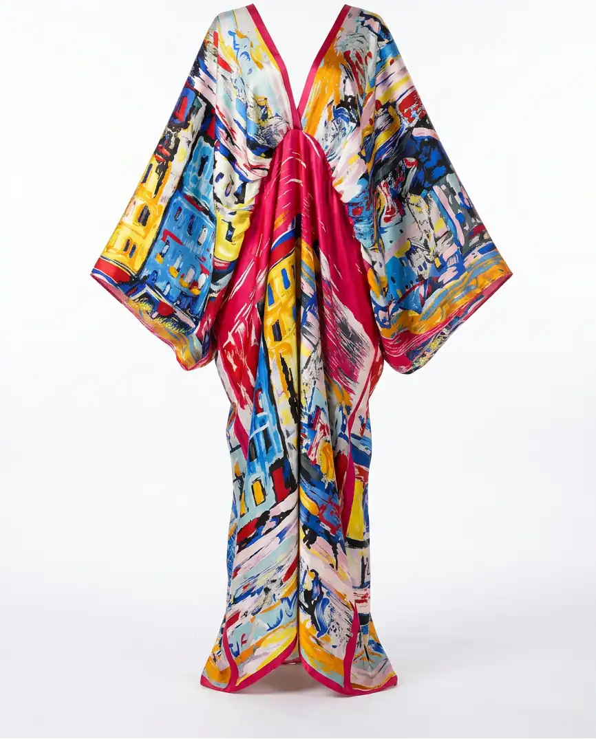 Lively Printed Bohemian Maxi Dress