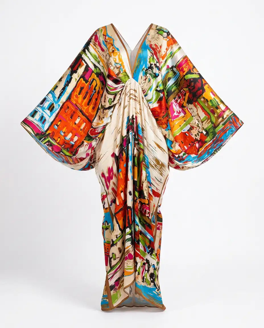 Lively Printed Bohemian Maxi Dress