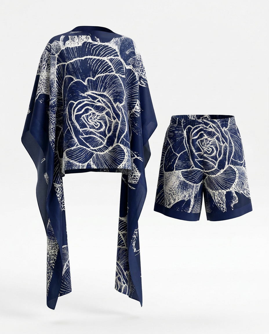 Audacious Zebra Print Kaftan Set