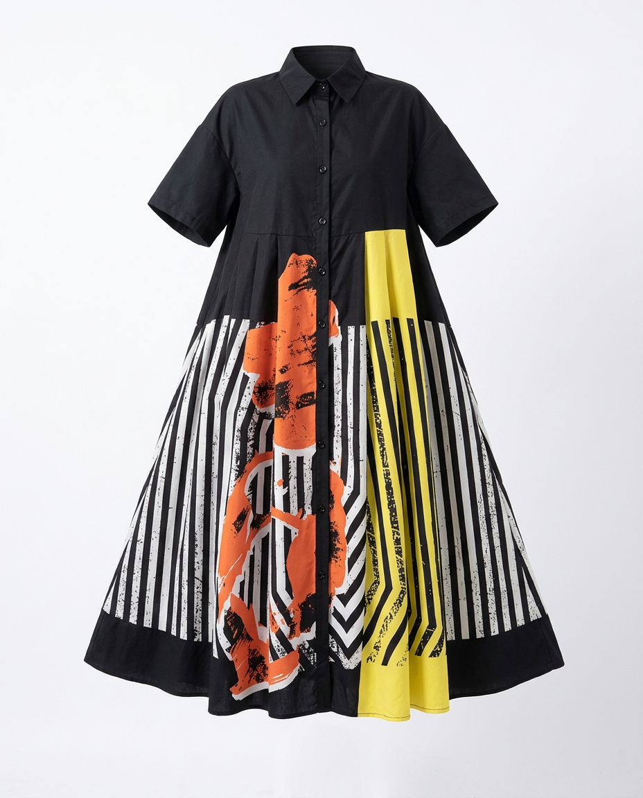 Unstoppable Striped Printed Maxi Dress