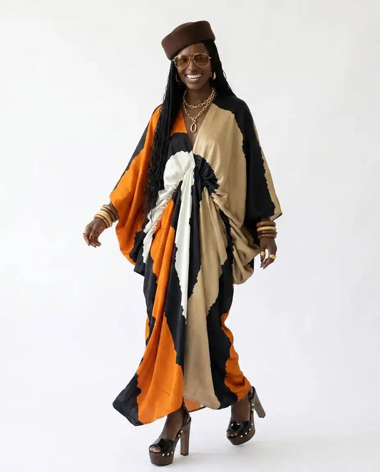 Free Spirit Printed Oversized Kaftan