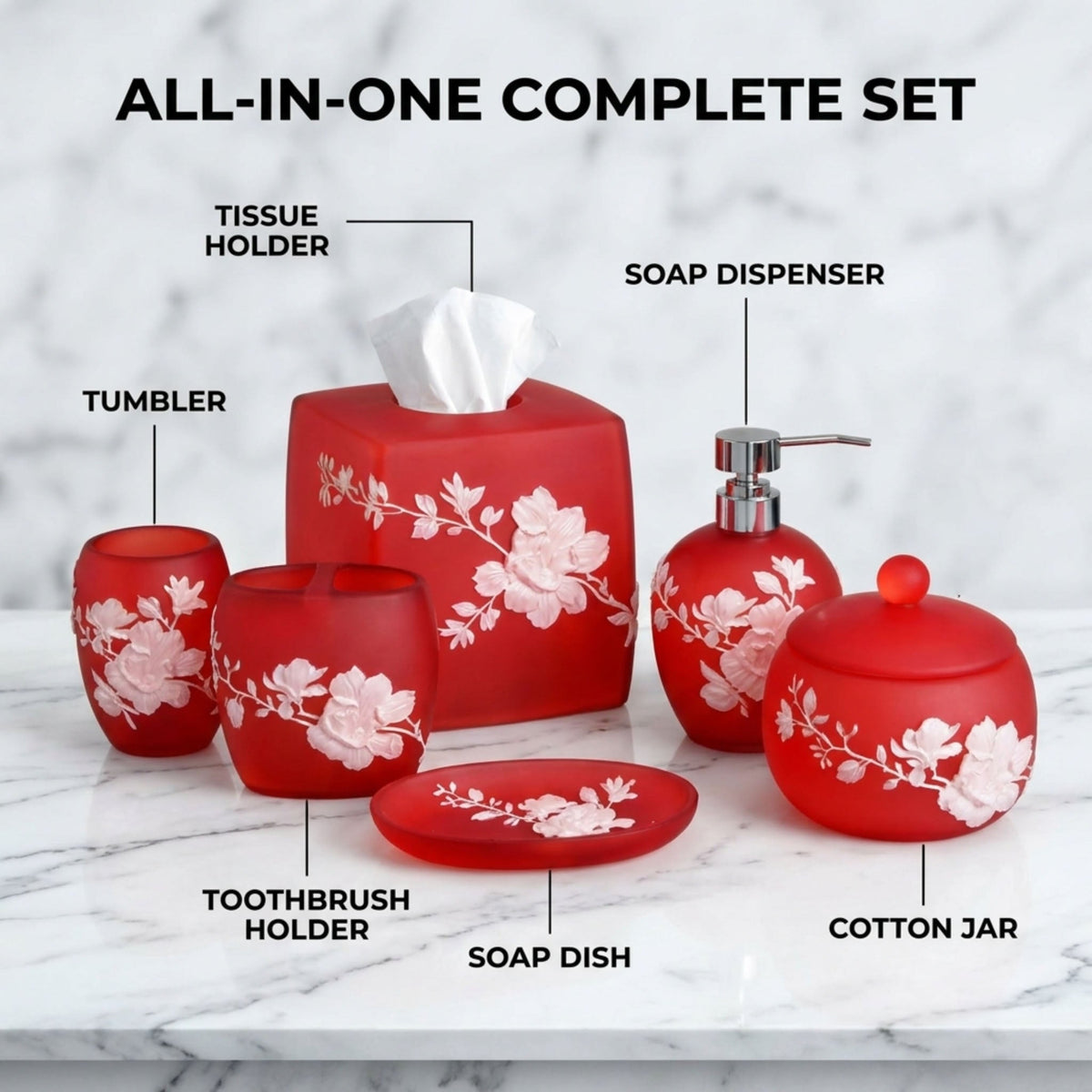 Bathroom Set – Savannah, 6 Piece