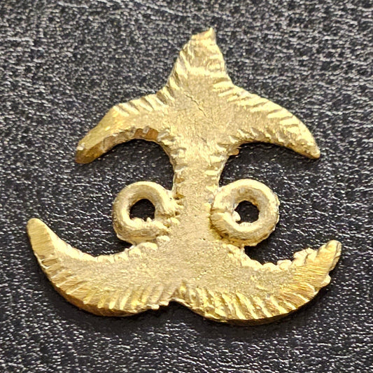 Handmade Adinkra Akokonan African Asante Brass Link/Pendant