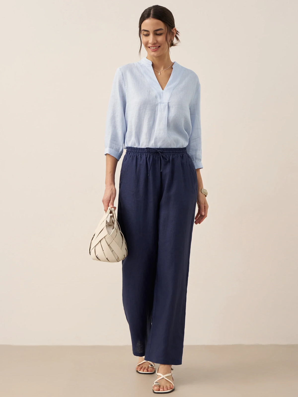 100% Linen Classic Pants LYON