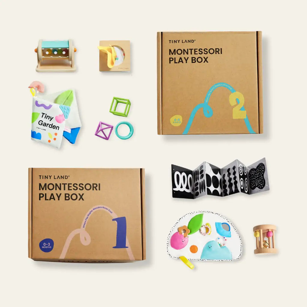 Tiny Land® Montessori Sensory Beginnings Baby Set（0–6 months）