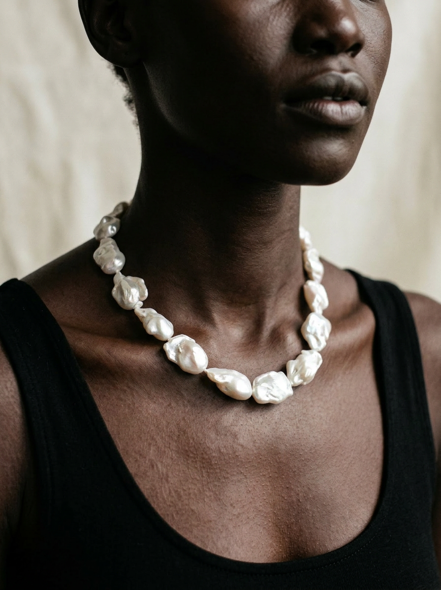 Worthy Baroque Freshwater Pearl Choker
