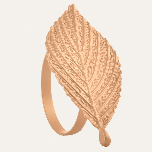 Gold Leaf Napkin Rings – Luxe Petal