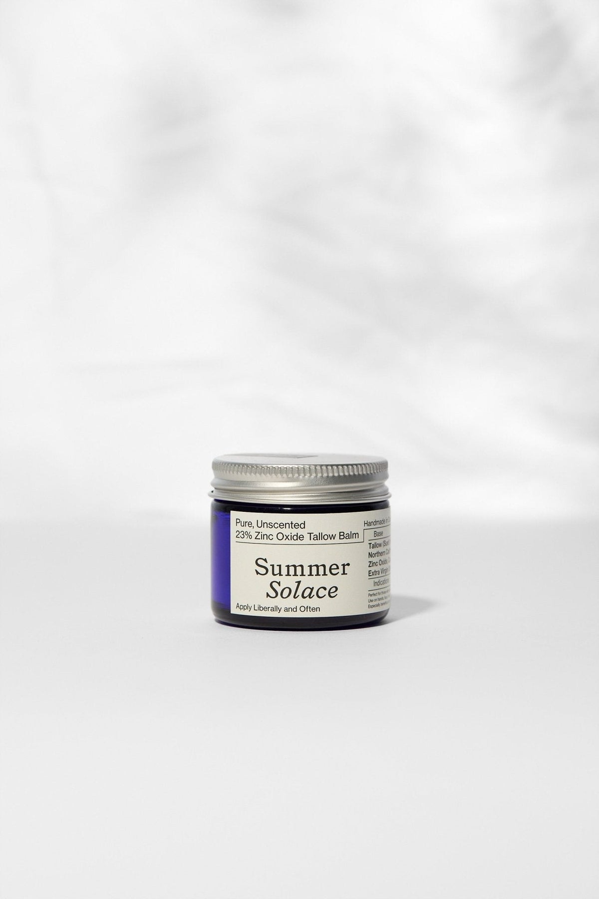 Mineral Zinc Tallow Balm | Pure Unscented | 23% Non-Nano Zinc (USP)
