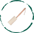Natural Loofah Bath Brush w/Long Handle.