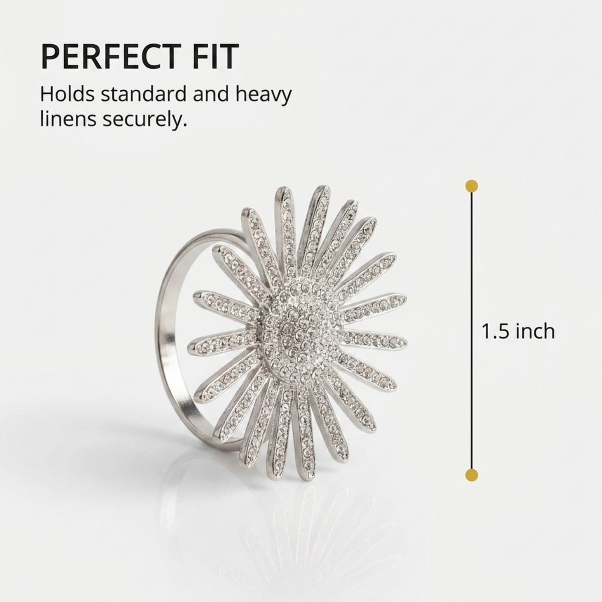 Silver Crystal Napkin Rings – Silver Radiance