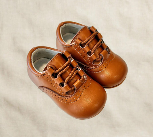 Alfie Lace-up Dress Shoe for Kids, Wide Toe Box