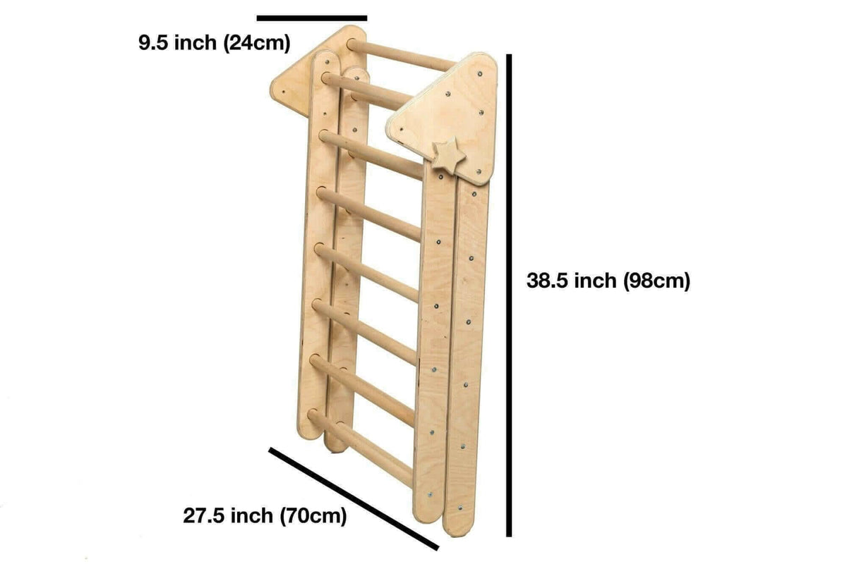 Montessori Climbing Set / Pikler Triangle, Climbing Arch & Ramp / 3 Pieces Set