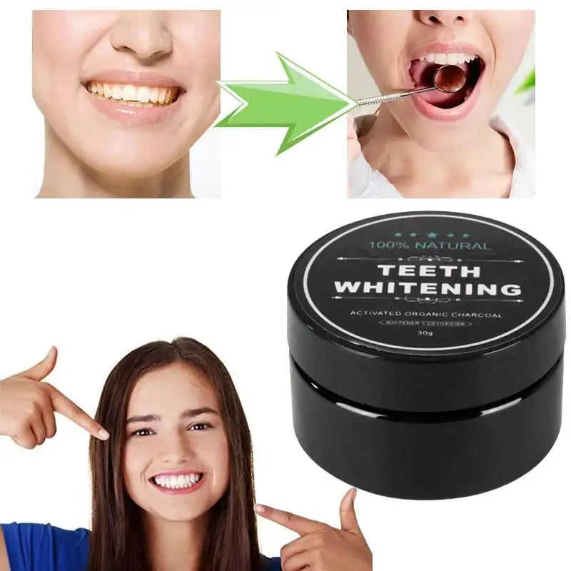 30g Premium Activated Bamboo Charcoal Teeth Whitening Powder Eco My Home  Natural Toothbrush ecomyhome.store United States