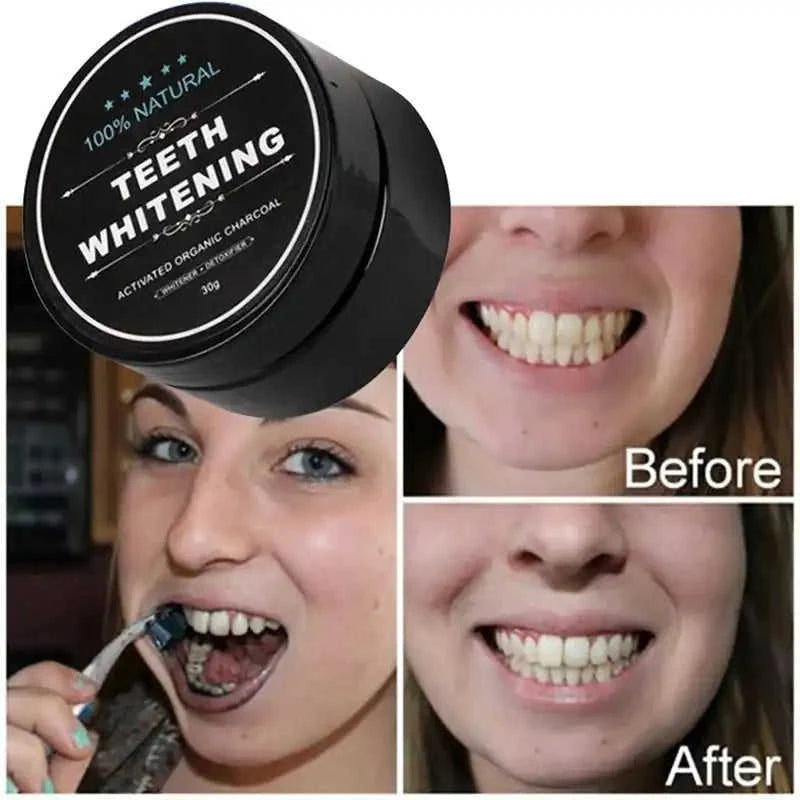 30g Premium Activated Bamboo Charcoal Teeth Whitening Powder Eco My Home  Natural Toothbrush ecomyhome.store United States
