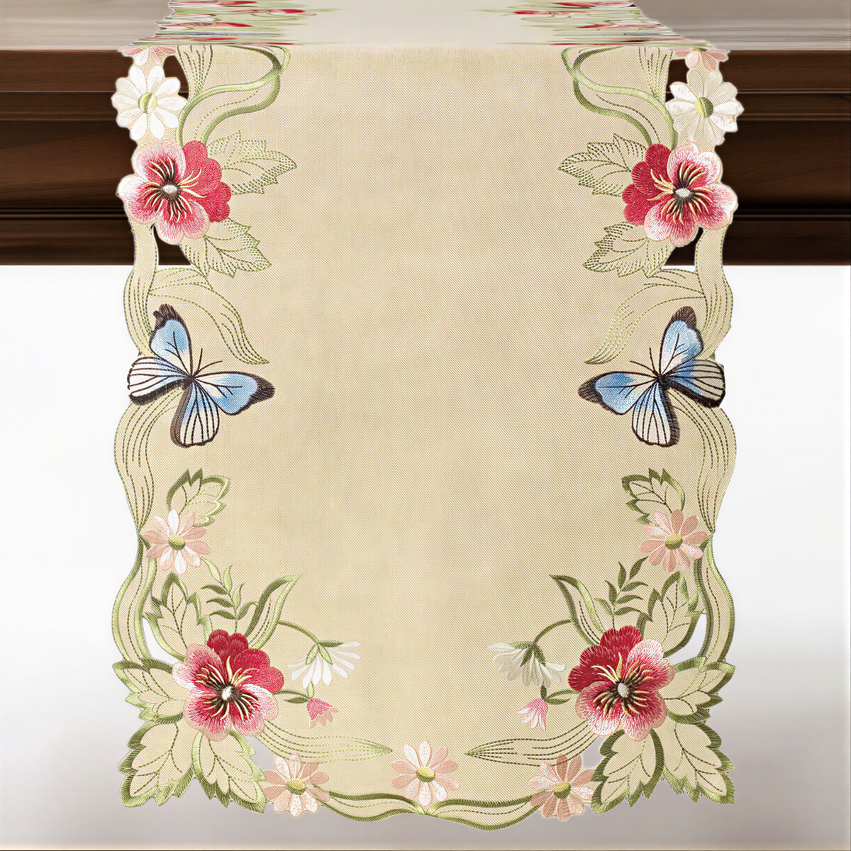 Beige Table Runner – Sandy Dune, 14x108 Inch