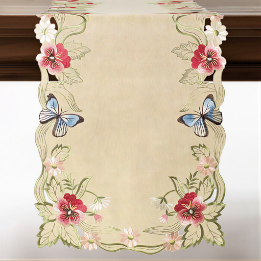 Beige Table Runner – Sandy Dune, 14x108 Inch