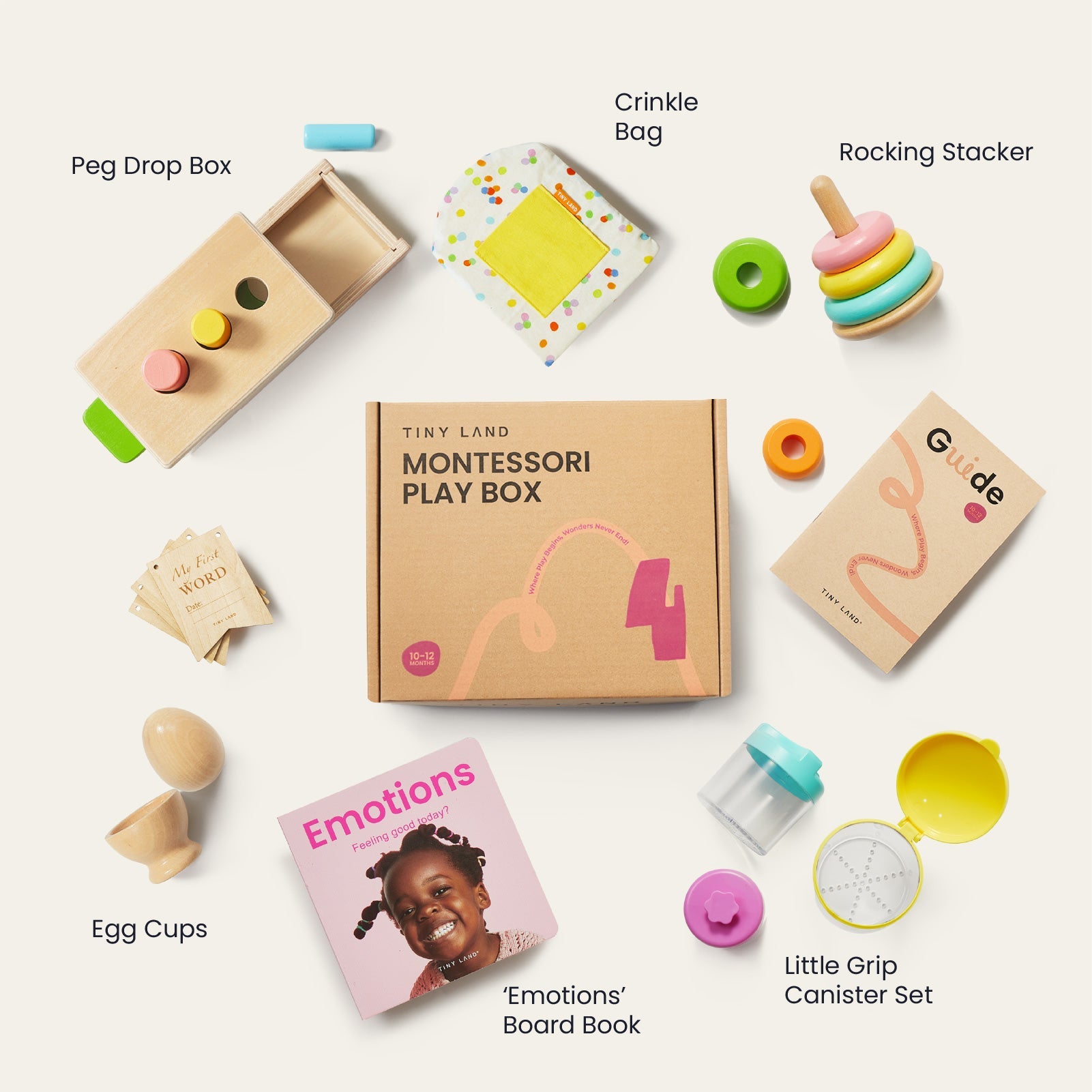 Tiny Land® Montessori Early Skills Baby Set（7–12 months）
