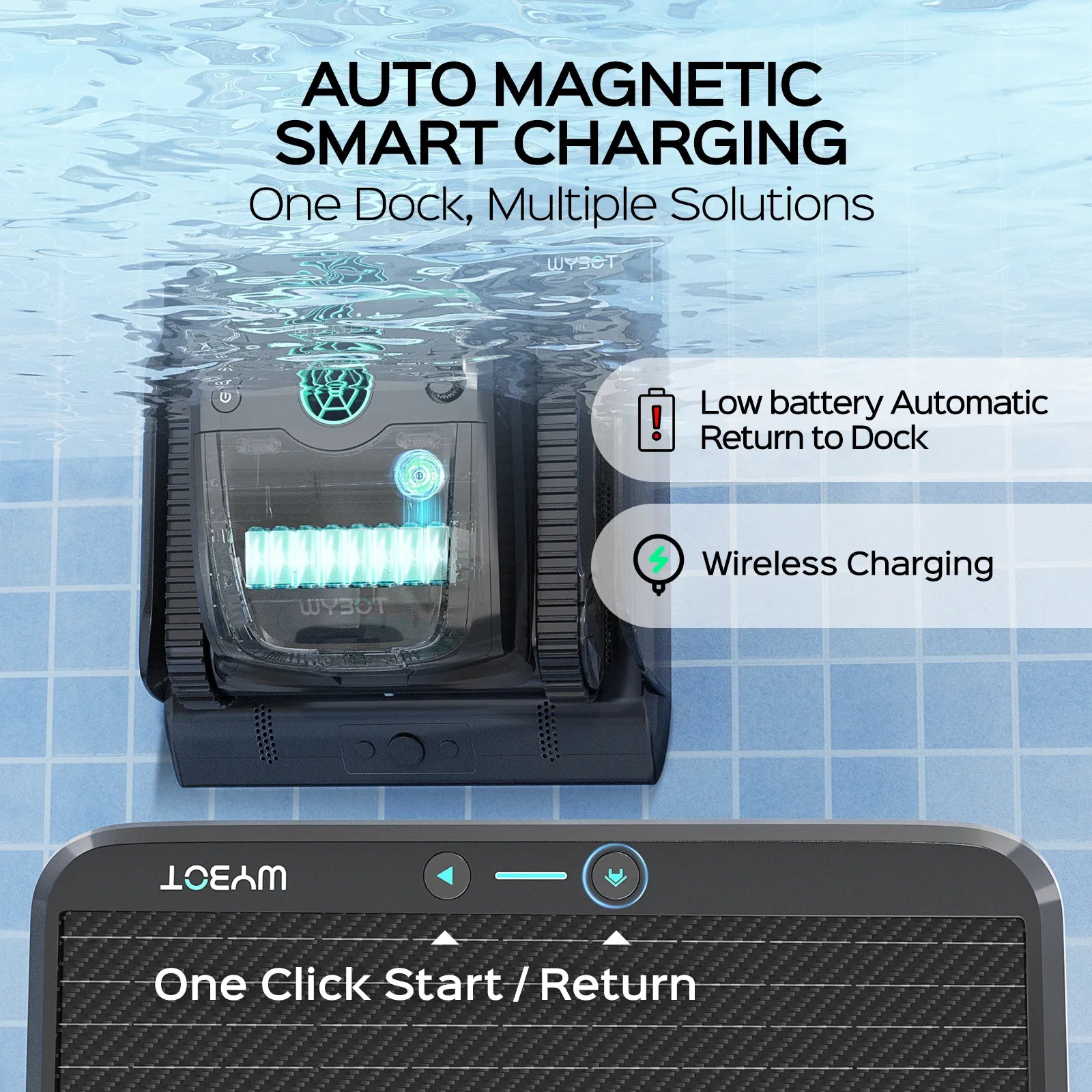 WYBOT S2 Solar Vision Robotic Pool Cleaner