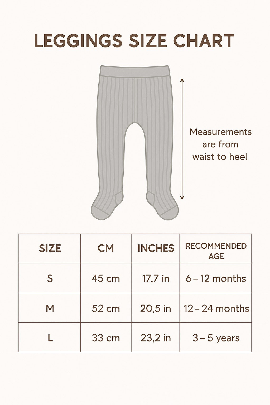 Fleece-Lined Ribbed Footed Leggings – Thermal Winter Toddler & Baby Pants