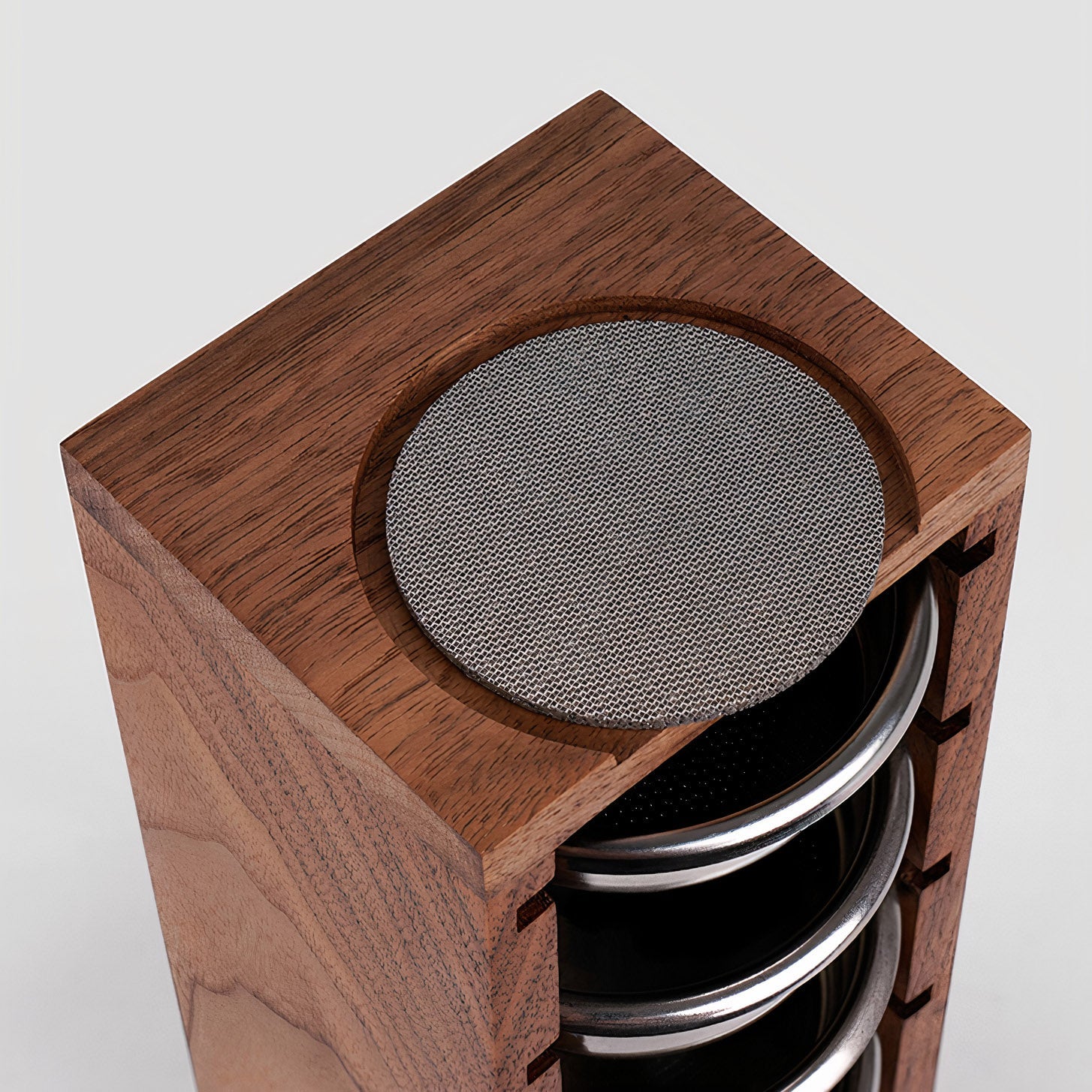 Walnut Filter Baskets Storage
