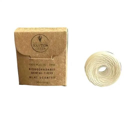 50 Meters Biodegradable Mint Dental Floss Eco My Home  Natural Toothbrush ecomyhome.store United States