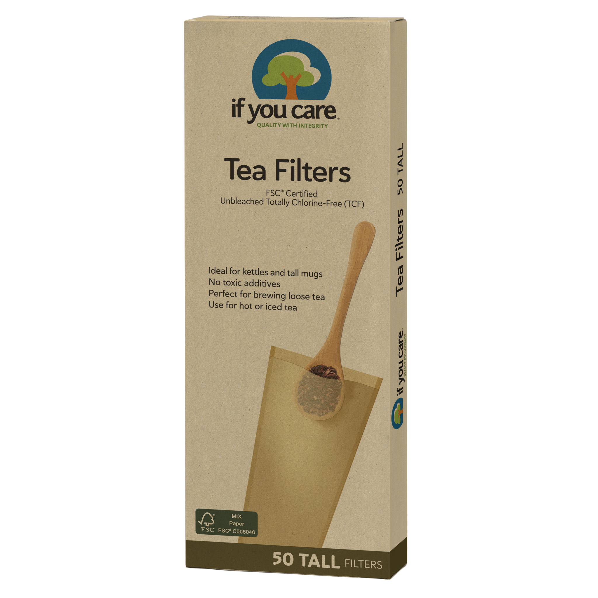 FSC Certified Unbleached Tea Filters – Tall
