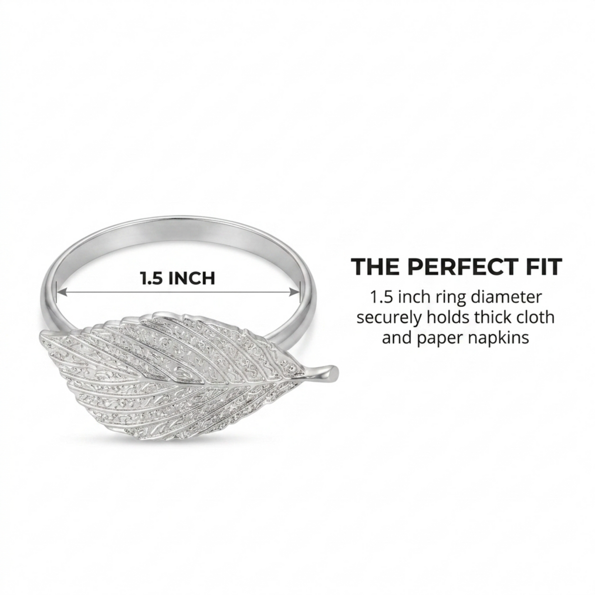 Silver Leaf Napkin Rings – Silver Leaf Design