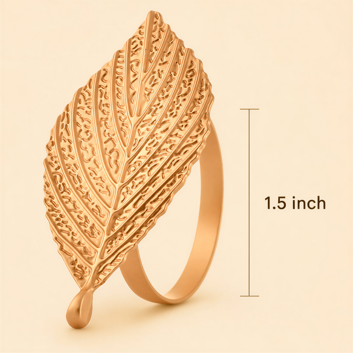 Gold Leaf Napkin Rings – Luxe Petal