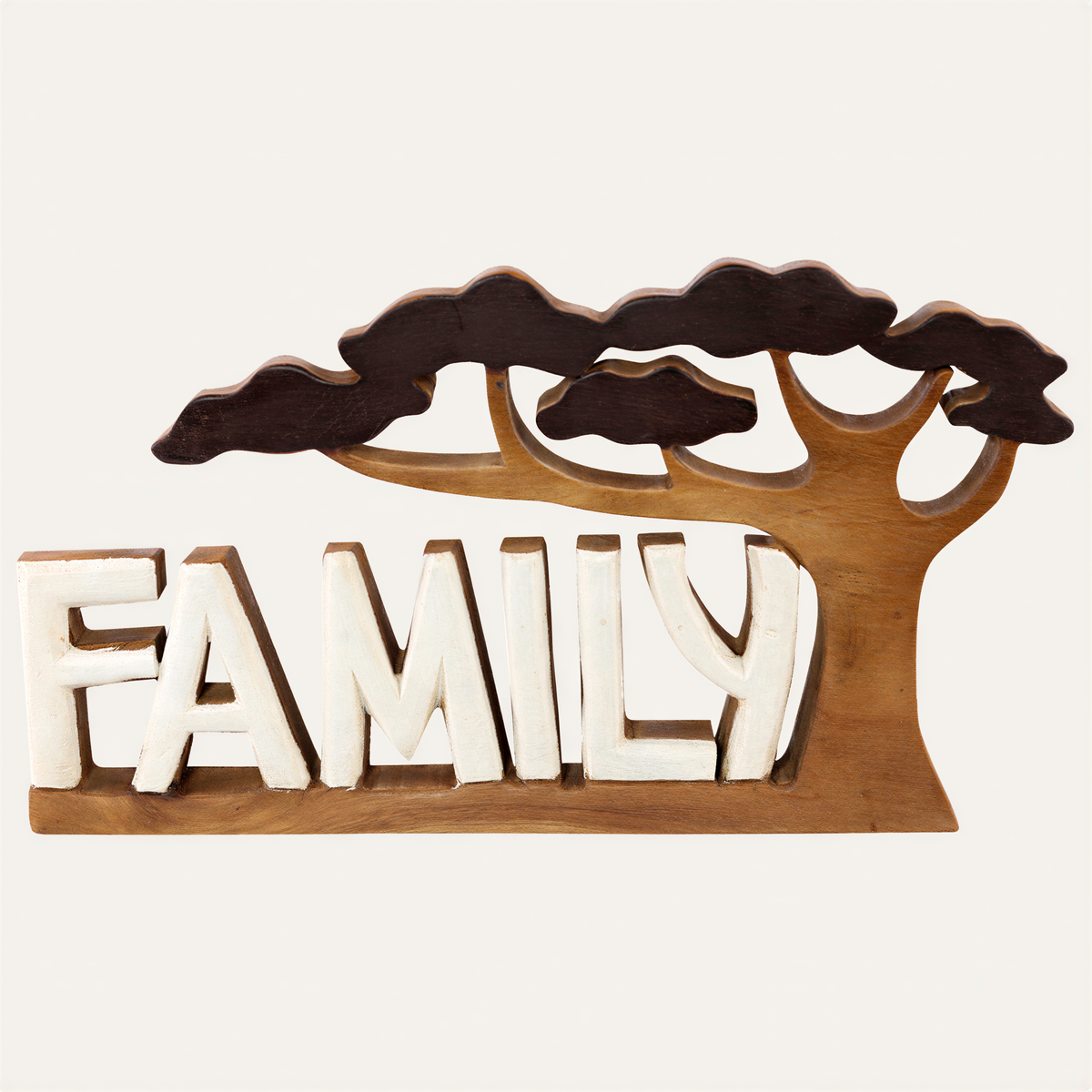 Wooden Family Plaque – Forever Family, Acacia