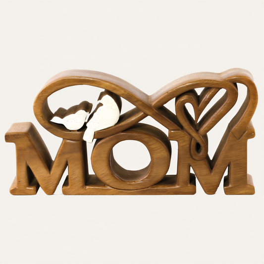Wooden Mom Sign – Best Mom Ever, Acacia Wood