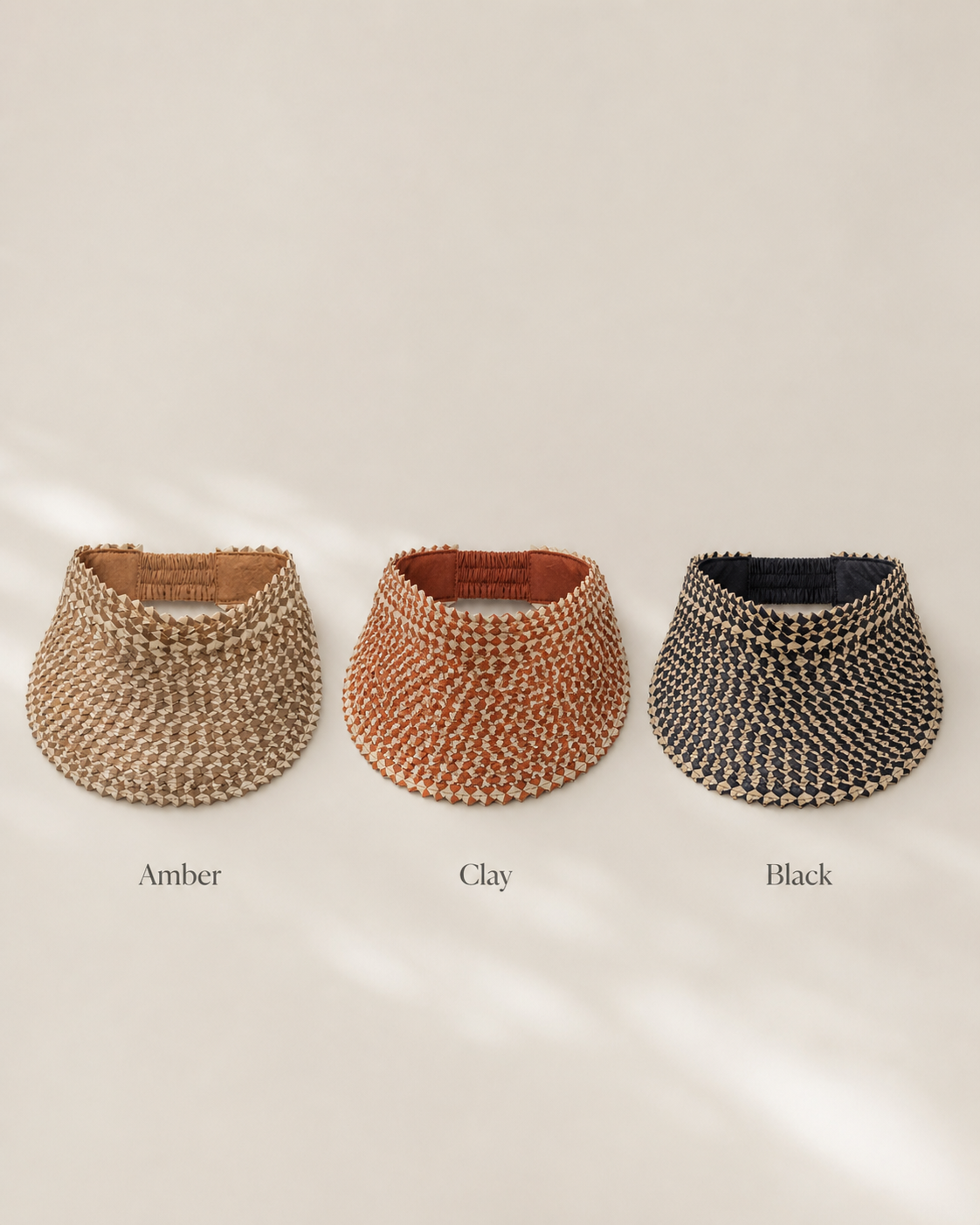 Ombre Rattan Sun Visors