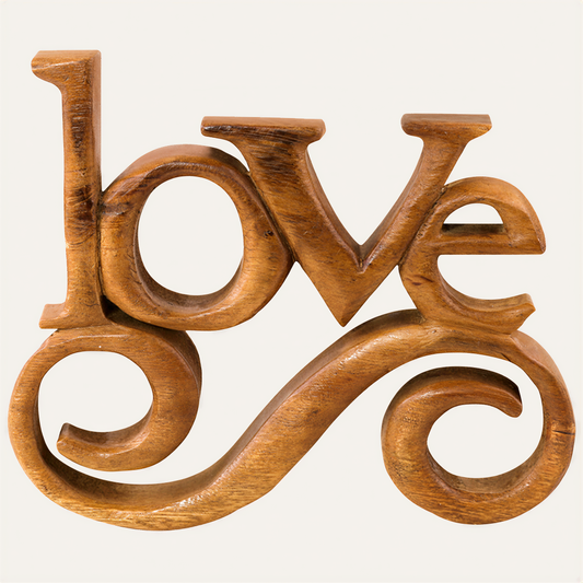 Wooden Word Sign – Forever Bloom, Acacia Wood