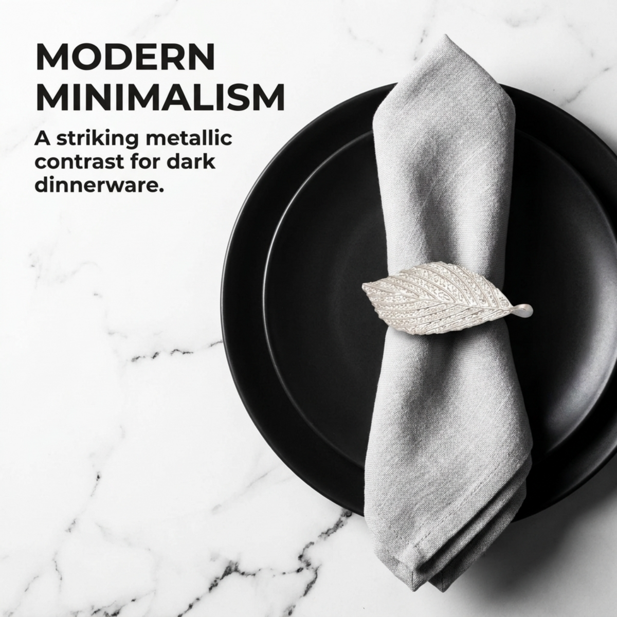 Silver Leaf Napkin Rings – Silver Leaf Design