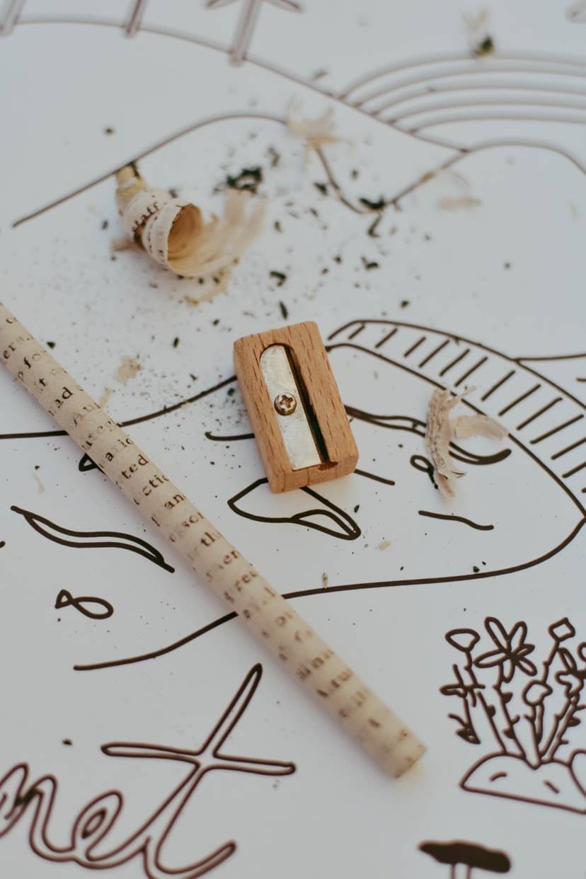 Wooden Pencil Sharpener | FSC Beechwood | Plastic-Free & Compostable