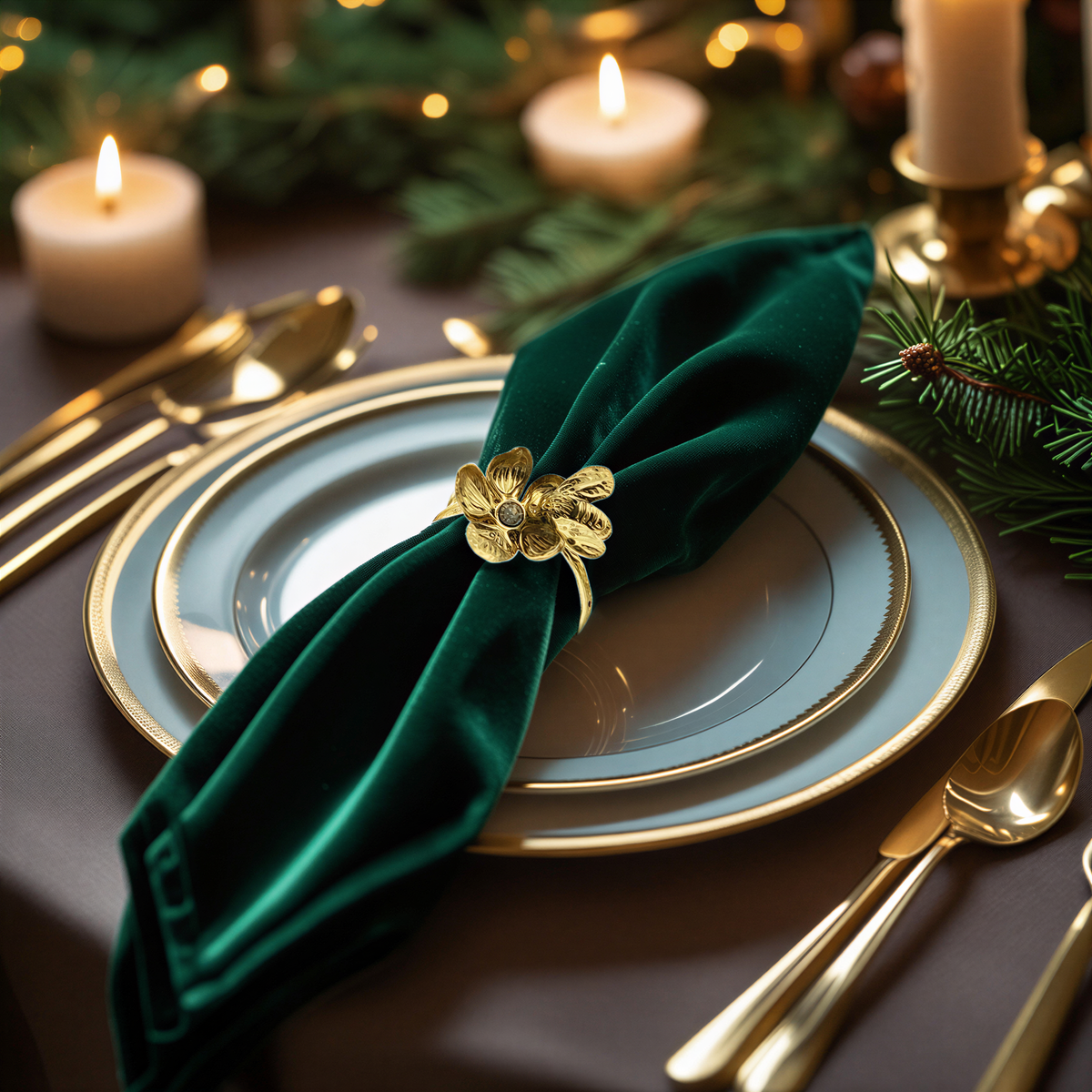 Gold Bee Napkin Rings – Set of 4