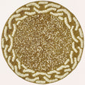 Beaded Placemats - Handmade Round Glass Bead Placemats with Satin Backing