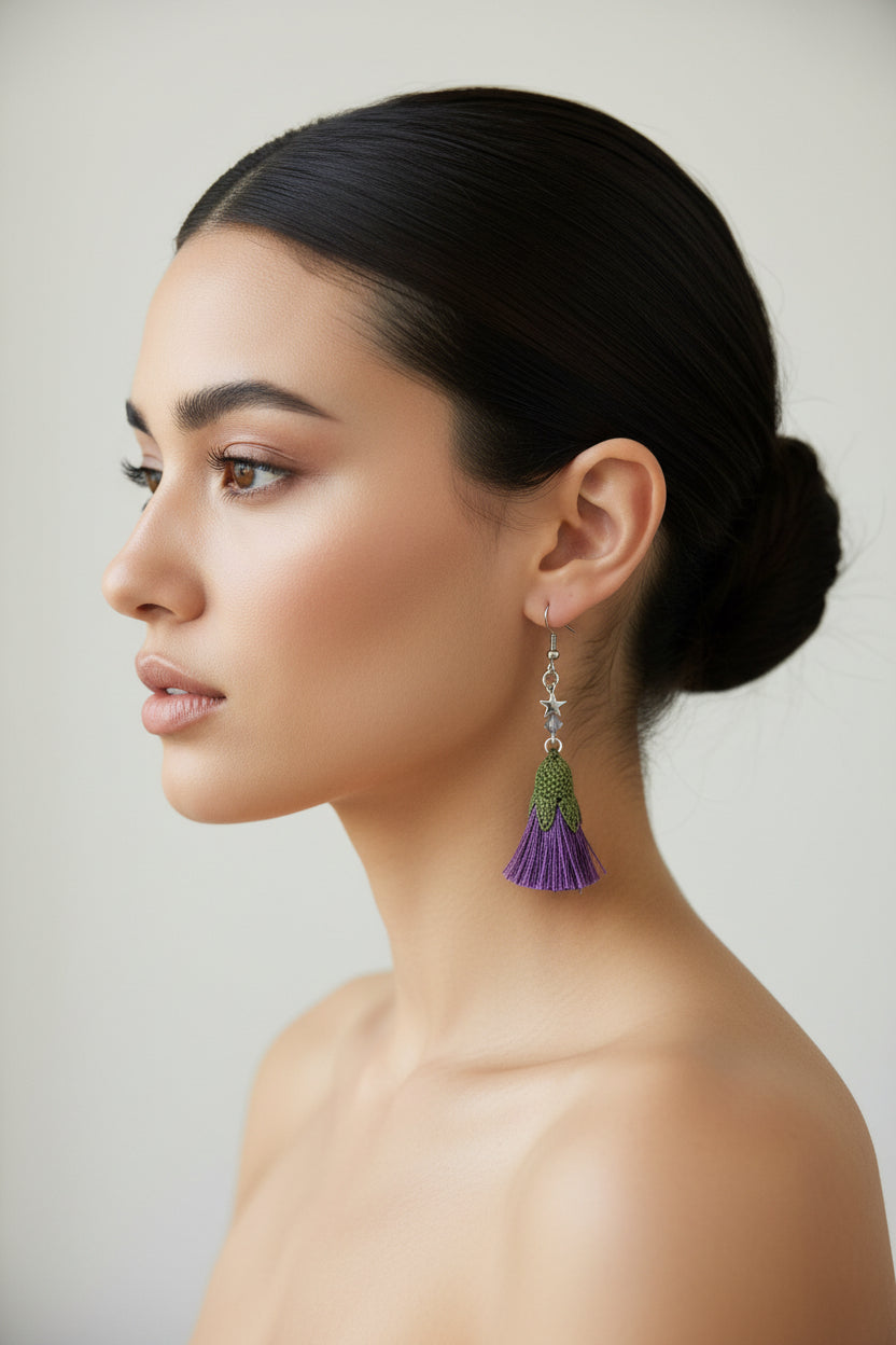 Handmade Tassel Dangle Earrings for Women