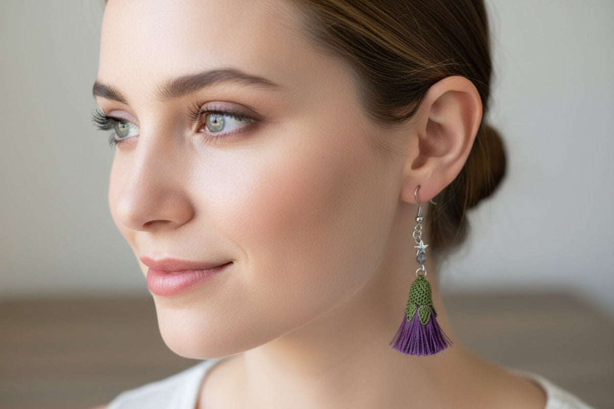 Handmade Tassel Dangle Earrings for Women