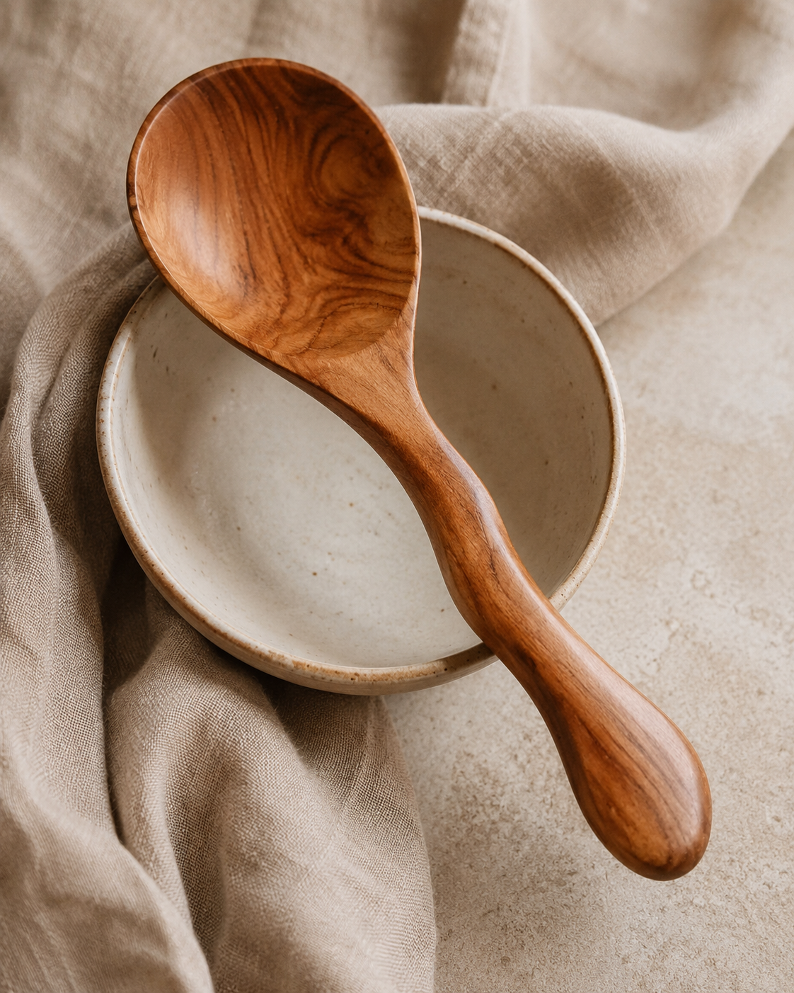 Teak Serving Spoon Set