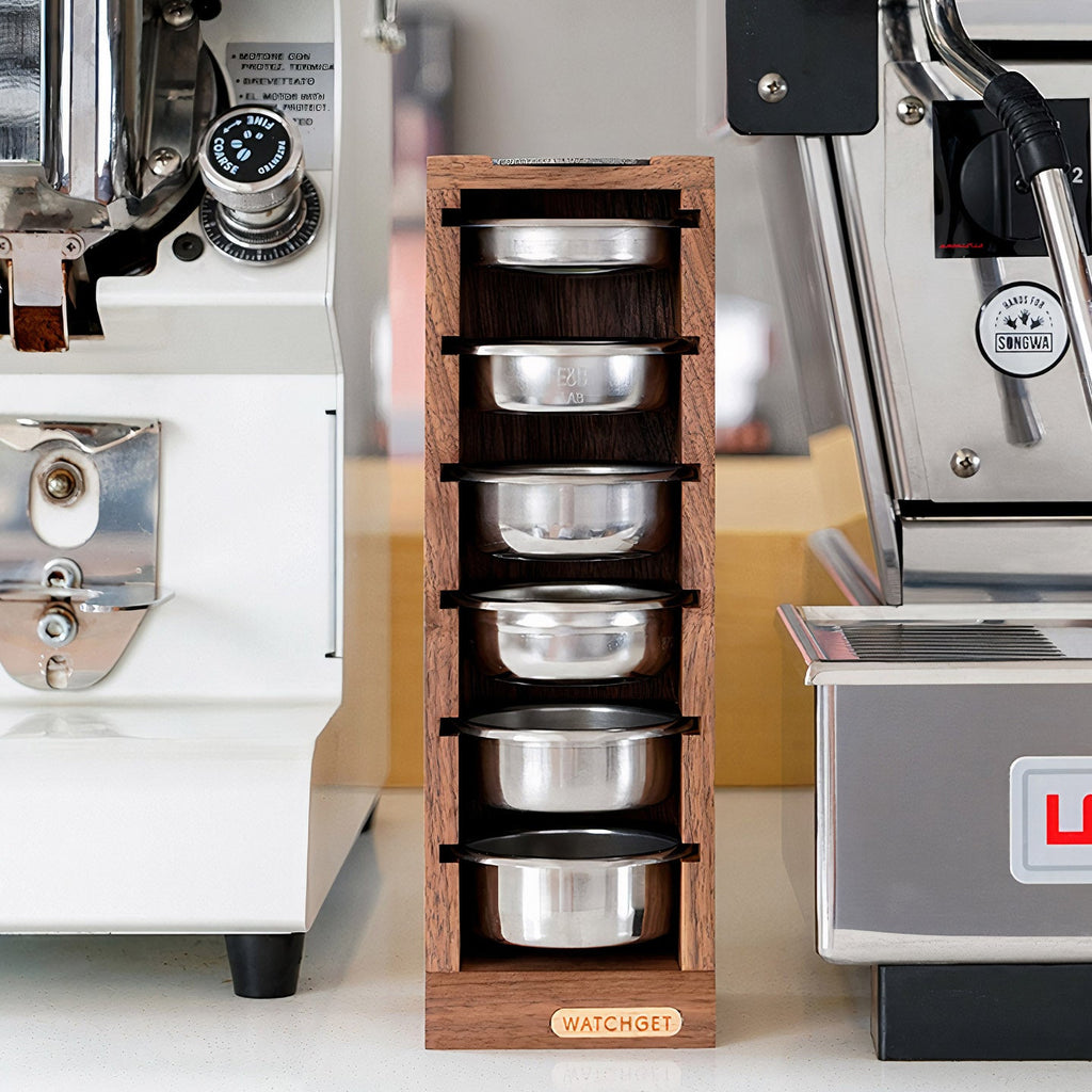 Walnut Filter Baskets Storage
