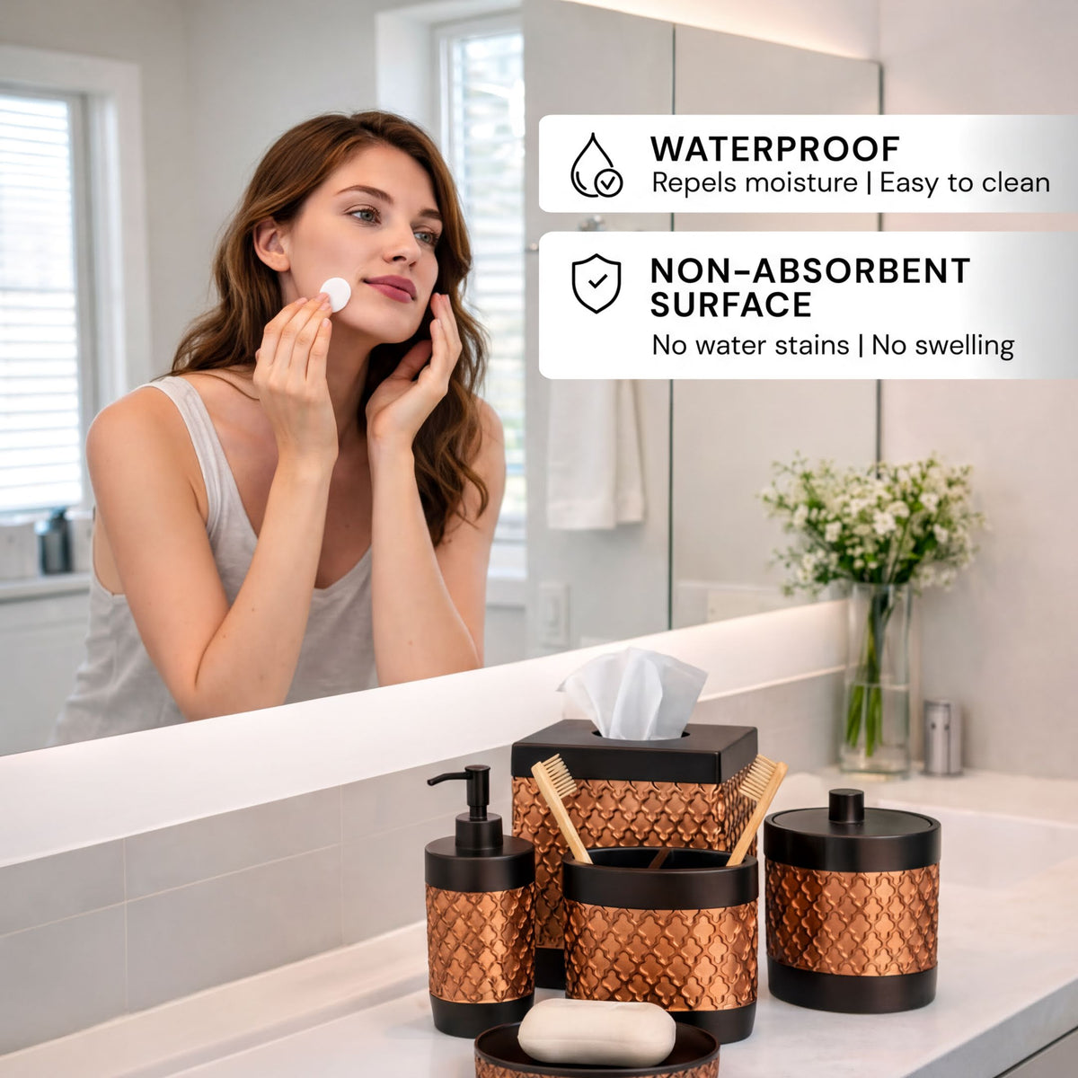 Bathroom Set – Wally, 6 Piece